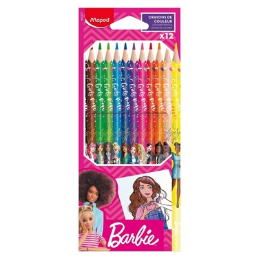 Maped Barbie Themed Coloured Pencils