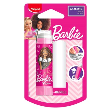 Maped Barbie Themed Eraser Stick With Refill