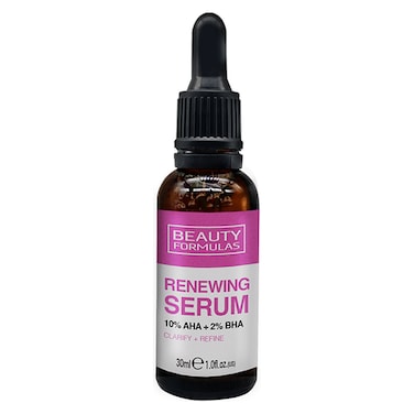 Beauty Formulas 10% AHA Plus 2% BHA Renewing Serum 30ml