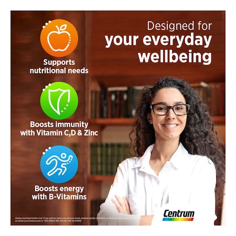 Centrum with Lutein Multivitamin Dietary Supplement 100 Tablets