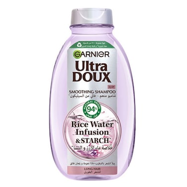 Garnier Ultra Doux Rice Water Infusion and Starch Smoothing Shampoo 600ml