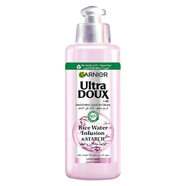 Garnier Ultra Doux Rice Water Infusion and Starch Smoothing Leave-in Cream 200ml