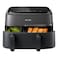 Philips 3000 Series Dual Basket Air Fryer, NA350/00, Black, 9 L