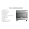 Tecnogas Superiore Gas Cooker 90/ 60cm, Gas Cooker with Large Oven capacity, Chrome Knobs, Removable glass door, cast iron grid, Made in Italy, TCN396GG52KX
