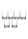 Pack Of 6 San Marino Double Rock Tumbler Clear 6x385ml