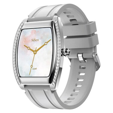 X.Cell Selen Smartwatch White Silver Crown