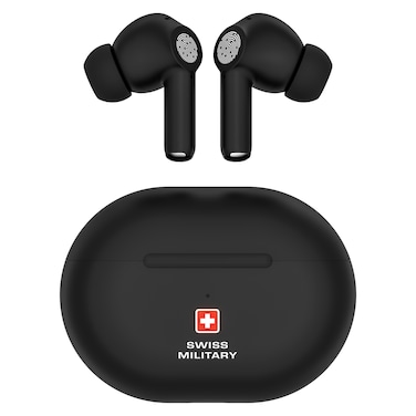 سويس ميليتاري دلتا 5 سماعات أذن لاسلكية بلوتوث داخل الأذن - أسود