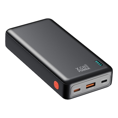 إكس.سيل بنك الطاقة بمنفذ USB لتوصيل الطاقة -أسود  20200 مللي أمبير