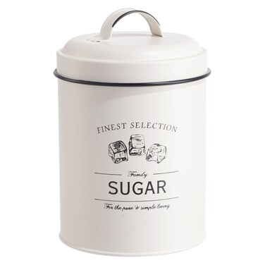 Home Trend Sugar Round Canister 1L 11.5x11.5x17cm