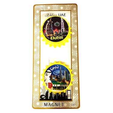 دبليو تي أهلا الإمارات العربية المتحدة فتاحة زجاجات بمغناطيس - صغير 2 قطعة