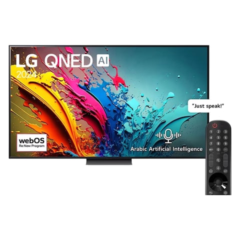 إل جي كيونيد كيونيد89 تلفزيون ذكي 98 إنش 4K AI جهاز تحكم عن بعد سحري HDR10 ويب أو أس24 2024