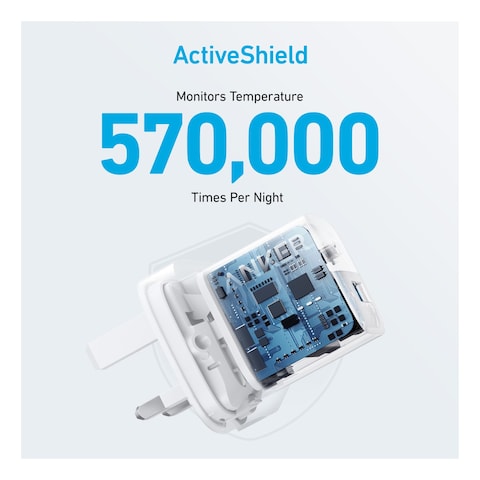 Anker USB-A and USB-C Adapter White 33W
