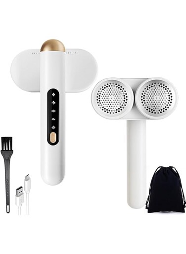 IS MUHE Fabric Shaver, Electric Lint Remover, Rechargeable Lint Shaver, Sweater Shavers to Remove Pilling, Large Fuzz Remover for Clothes Couch Furniture