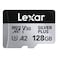 Lexar Professional Silver Plus MicroSDXC UHS-I Memory Card LMSSIPL128G-BNANG Silver 128GB