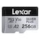 Lexar Professional Silver Plus MicroSDXC UHS-I Memory Card LMSSIPL256G-BNANG Silver 256GB