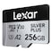 Lexar Professional Silver Plus MicroSDXC UHS-I Memory Card LMSSIPL256G-BNANG Silver 256GB