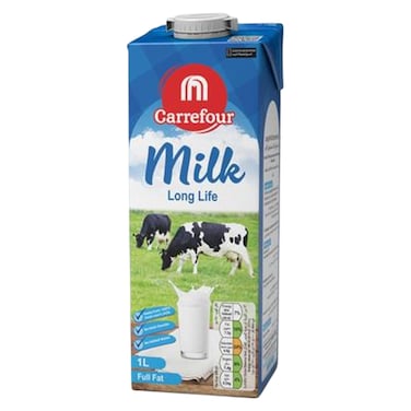 Carrefour Long Life UHT Full Fat Milk 1L
