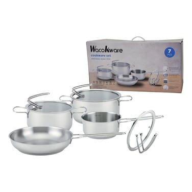 Wacokware Stainless Steel Cookware Set 7 PCS