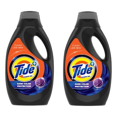 تايد منظف ​​سائل لحماية الألوان الداكنة 1.85 لتر، حزمة من 2