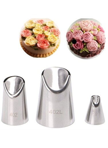 3pc/set #79#402#402L Chrysanthemum Icing Piping Pastry Nozzles Tip Kitchen Gadget Baking Accessories Making Cake Decoration