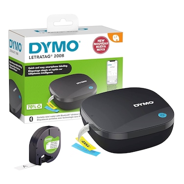 Dymo LetraTag 200B Bluetooth Label Printer Black 12x4000mm