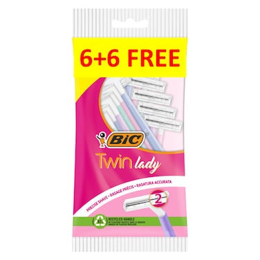 Bic Twin Lady Shaver for Women Pack of 12
