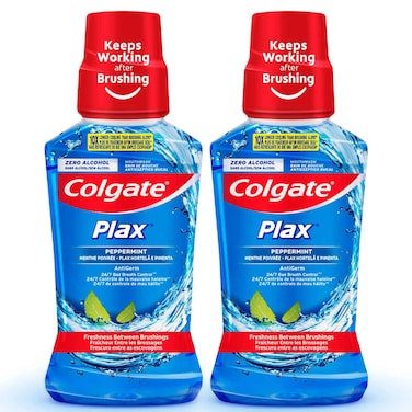Colgate Plax Mouthwash Peppermint Blue 250ml Pack of 2