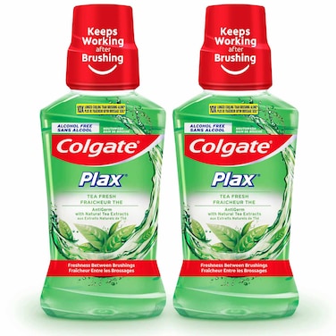 Colgate Plax Mouthwash Tea Fresh Green 250ml Pack of 2