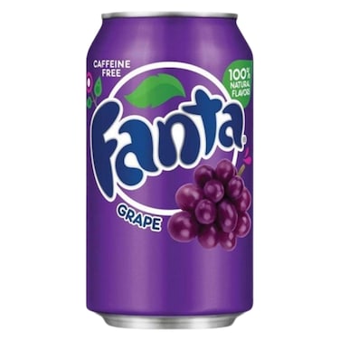 Fanta Soft Drink Can Grape 355ml