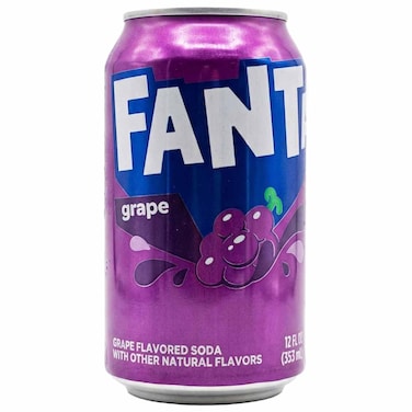 Fanta Grape Flavored Soda Can, 355ml