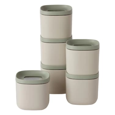 بيرغهوف ليو بالنس مجموعة علب الطعام والتوابل، صغيرة، 6 قطع