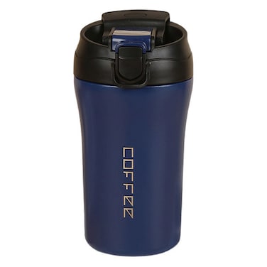 Stainless Steel Vacuum Coffee Mug Blue 380ml