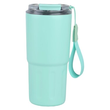 كوب قهوة من الفولاذ المقاوم للصدأ باللون الفيروزي 600 ملل