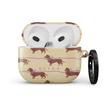Burga AirPods 3 Always Late Protective Elegant Case For Apple AirPods, Cover Charging LED Visible, Scratch-Resistant, Shockproof Case