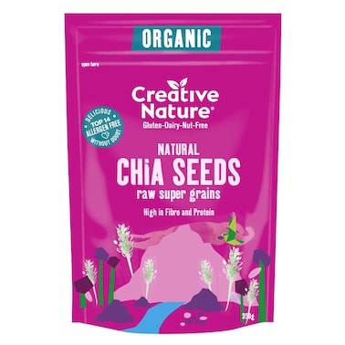 Creative Nature Organic Natural Chia Seeds, 350g