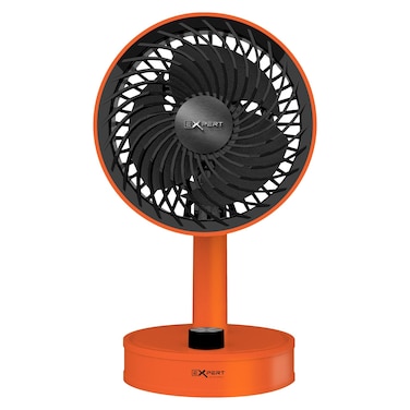 Expert Rechargeable Desktop Fan EX-0318RTF Orange 5inch