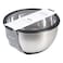 Ikoo Glass Stainless Steel Mixing Bowl with Lid 5000ml
