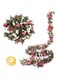 5 PCS Artificial Rose Vine  Artificial Flower Garland (2.25 meter each)   Hanging Flowers for Room   Wedding Anniversary   Birthday Wall Arch Decor   Flowers for Party Decor