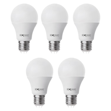 Expert Antibacterial LED Bulb Day Light 9W E27 6500K 5 PCS