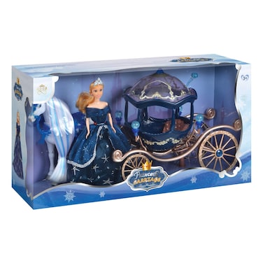 Princess Electric Horse with Doll and Carriage Beauty Set