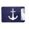 Home Trend Anchor Design Microfiber Bath Rug 40x60cm