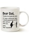 MAUAG Funny Fathers Day for Dad Coffee Mug, Dear Dad, Thanks for Being... Love, Your Favorite Best Gifts for Dad Father Cup, White 11 Oz