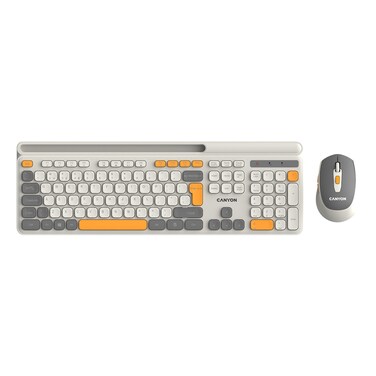 Canyon HSET-W5 Wireless Keyboard And Mouse Combo Beige