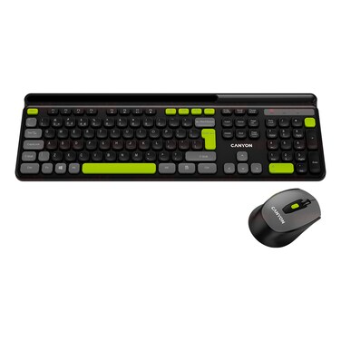 Canyon HSET-W5 Wireless Keyboard And Mouse Combo Black
