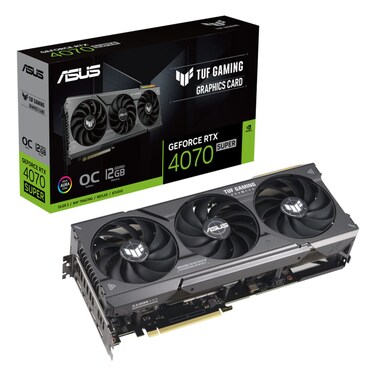 ASUS TUF Gaming NVIDIA GeForce RTX 4070 Super 12GB GDDR6X OC Edition Gaming Graphics Card