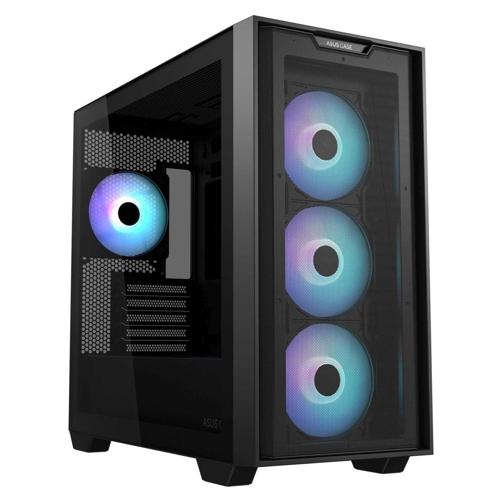 آسوس ASUS A21 Plus TG ARGB Tower Case Black