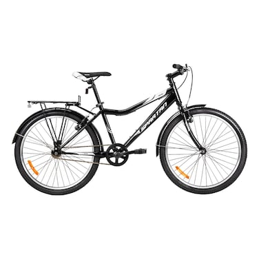 سبارتان مترو دراجة - أسود ورمادي مقاس 24 بوصة