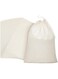 Pangda 15 Pack Cotton Muslin Bags with Drawstring, Natural Color, 10 x 8 Inches