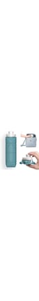 SPECIAL MADE Collapsible Water Bottles Cups Leakproof Valve Reusable BPA Free Silicone Foldable Travel Water Bottle Cup for Gym Camping Hiking Travel Sports Lightweight Durable (Dark Green)