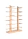 Alipis Wooden Glasses Stand, 12 Pair Sunglass Display Holder Stand Natural Wood Eyeglass Storage Rack Tabletop Sunglasses Organizer for Shop Showcase Home (2 Row, 6 Pairs Each Row)